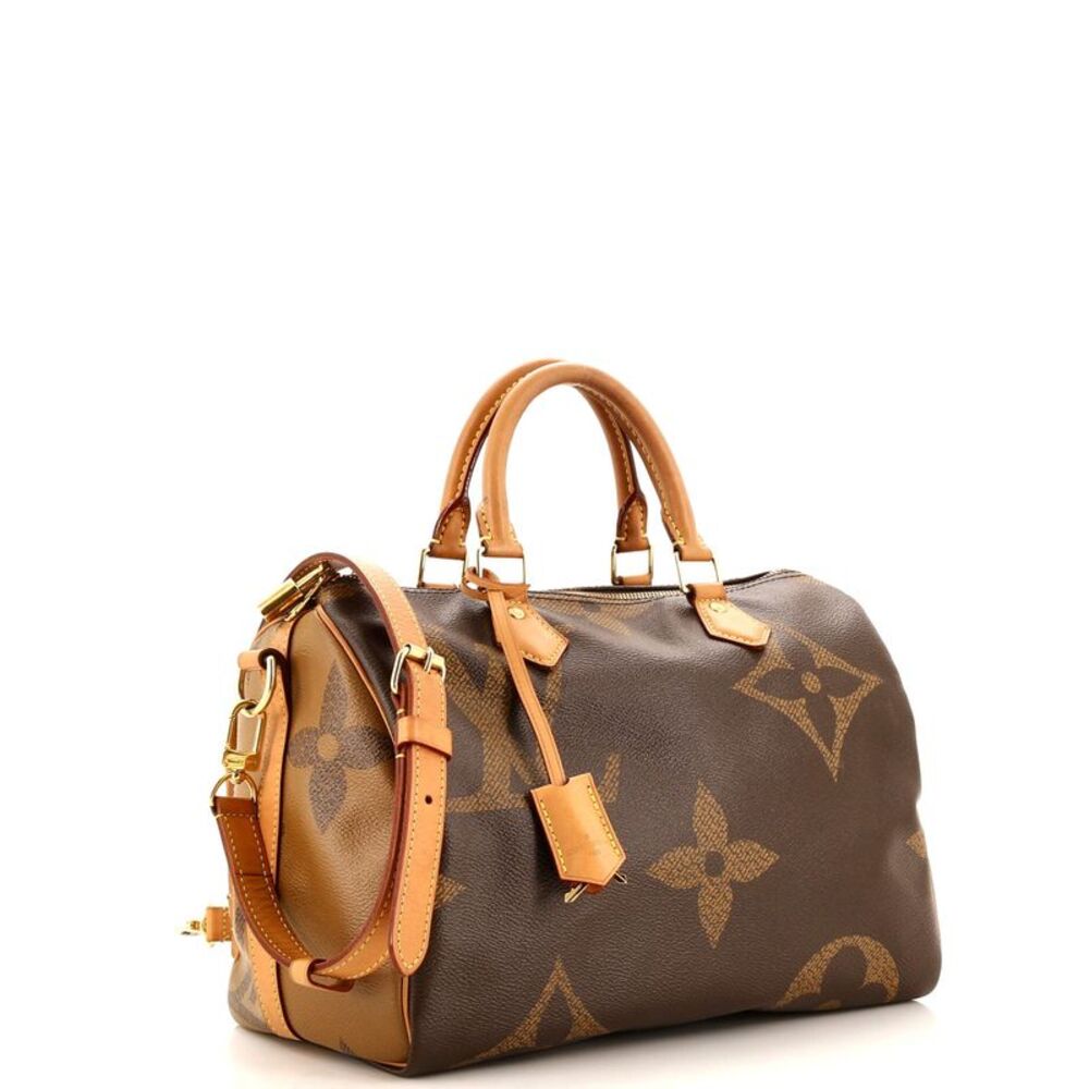 Louis Vuitton Speedy Bandouliere Bag Reverse Monogram Giant 30 Brown - Picture 2 of 8